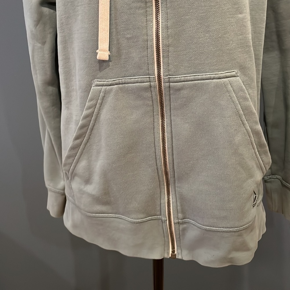 Reebok Zippered Hoodie Ladies Large Campus Fisherman - Picture 3 of 11